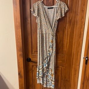 Boho wrap dress